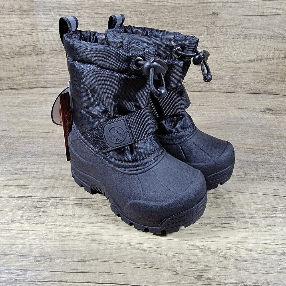 Northside 3M Thinsulate Kids Black Snow Boots WaterProof Size 5 200g